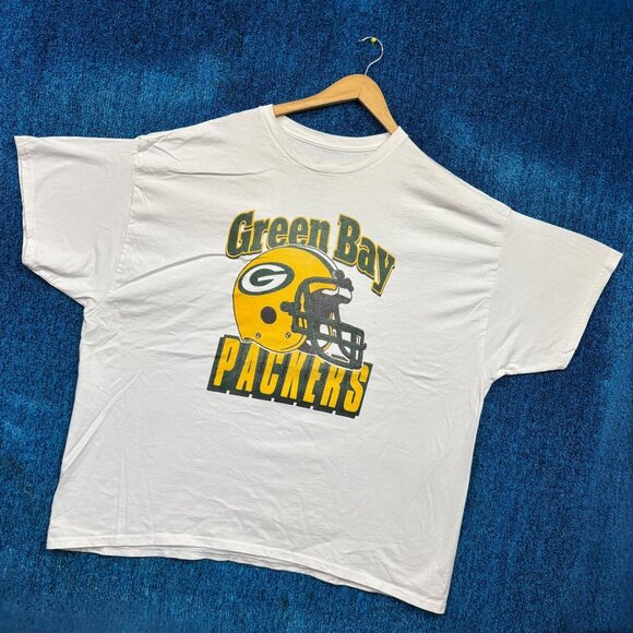 Green Bay Packers White NFL Football T-Shirt Size XXL - Picture 3 of 4